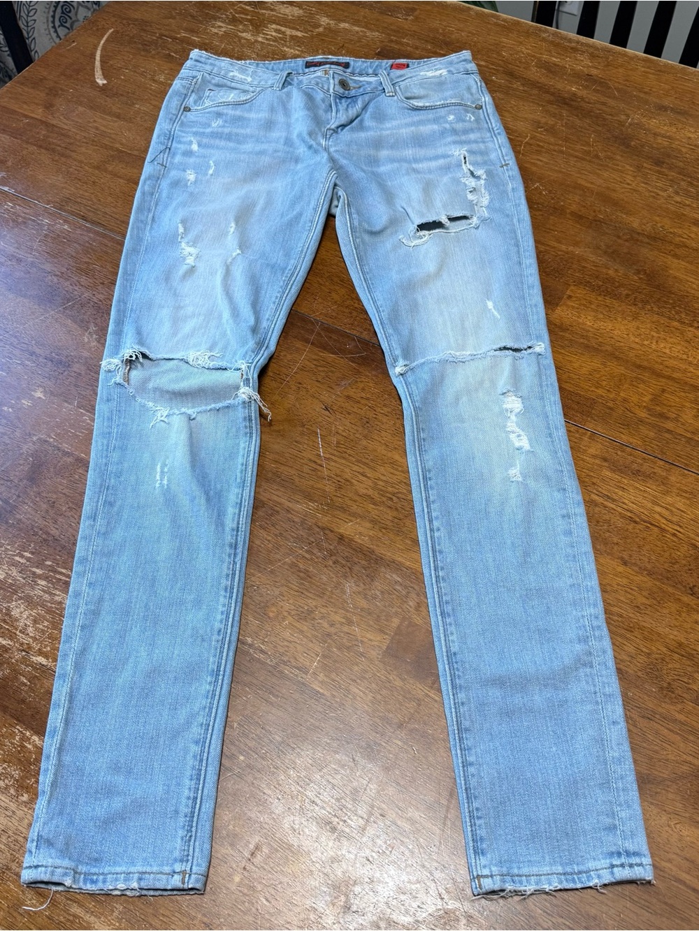 Cult of Individuality Light Blue Skinny Distressed Jeans